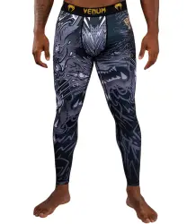 Venum Leggings Spats Wolf Attack Black/Grey