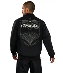 Venum Bomberjacke, beidseitig tragbar, Jacket Eclipse Black/Ivory