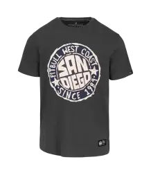 Pit Bull T-Shirt San Diego Sun Graphite