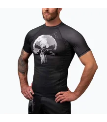 Hayabusa Rashguard Kurzarm Herren Marvel The Punisher Schwarz