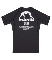 MANTO Rashguard Kurzarm SOCIETY Schwarz