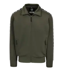 Pit Bull Sweatshirt mit Reißverschluss Oldschool Powers Old Green