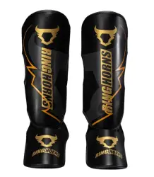Ringhorns Charger By Venum Shin Guards Schienbeinschoner Schwarz/Gold
