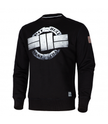 Pit Bull Steel Logo Crewneck Sweatshirt Sweatshirt mit Kapuze Schwarz