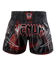 Venum Muay Thai Shorts Matupa Schwarz/Rot/Silber