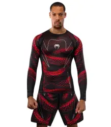 Venum Rashguard mit langen Ärmeln Matupa Schwarz/Rot/Silber