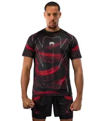 Venum Dry Tech T-Shirt – Funktions-T-Shirt Matupa Schwarz/Rot/Silber