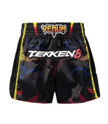 Venum x TEKKEN 8 Muay-Thai-Shorts „Yoshimitsu“ Schwarz/Orange