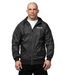 Pit Bull Übergangsjacke mit Kapuze, Athletic-Logo 2, Schwarz/Camo