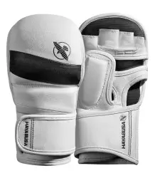 7-Unzen-MMA-Hybridhandschuhe, Dual-X-System, Schaumstoff, Hayabusa T3 White