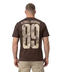Pit Bull T-Shirt von Eighty Nine in der Farbe „Dark Chocolate“