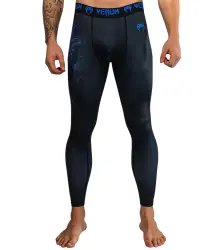 Venum Leggings Spats Thunder Dragon Schwarz/Königsblau