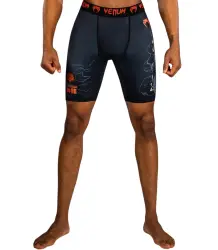 Venum Vale Tudo Kompressionsshorts „Thunder Dragon“ Schwarz/Grau/Kupfer