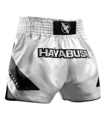 Hayabusa Muay-Thai-Shorts „Core Shorts“ Weiß/Schwarz