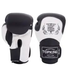 Top King Boxhandschuhe „Blend“ Schwarz/Weiß