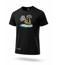 Środowisko Miejskie T-Shirt „All time Holiday“ Schwarz