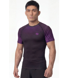 Pit Bull Rashguard mit kurzen Ärmeln (Shortsleeve) – „Ranked Purple“