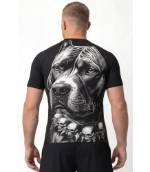 Pit Bull Rashguard mit kurzen Ärmeln (Shortsleeve) – Blacky