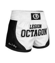 Octagon Kickbox-/Muay-Thai-Shorts „Legion Kevlar PREMIUM“ Weiß