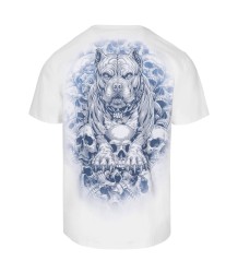 Pit Bull T-Shirt „Guardian Angel“ – Weiß
