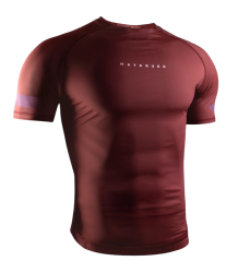 Hayabusa Rashguard mit kurzen Ärmeln für Herren „Core Short Sleeve“ in Rot