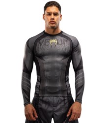 Venum Rashguard mit langen Ärmeln „Galactic 3.0“ Schwarz/Gold