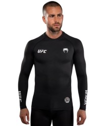 UFC Venum Rashguard mit langen Ärmeln Long Sleeve Authentic Fight Week Unity Black