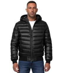 Pit Bull Winterjacke, gesteppt, mit Kapuze, Grand Black