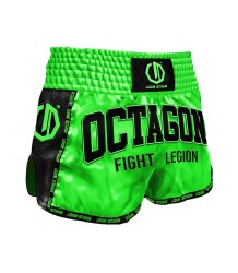 Octagon Kickbox-/Muay-Thai-Shorts „Fight Legion PREMIUM“ in Neon-Grün
