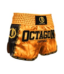 Octagon Kickbox-/Muay-Thai-Shorts „Fight Legion PREMIUM Gold“